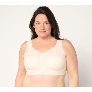 Evelyn & Bobbie Women's Bra Sz 3XL Ultra Lift Defy Mesh Trimmed White A702078
